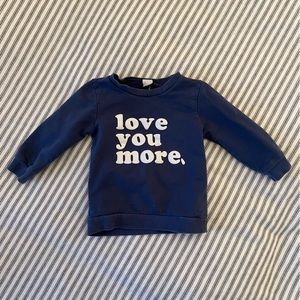 Love You More Crewneck, Toddler 12-18M